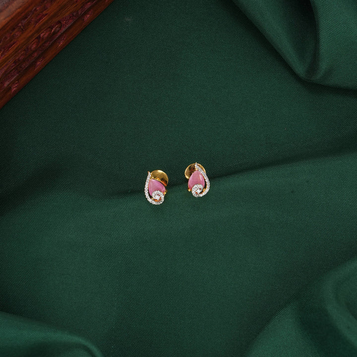 Shine Diamond Design Studs