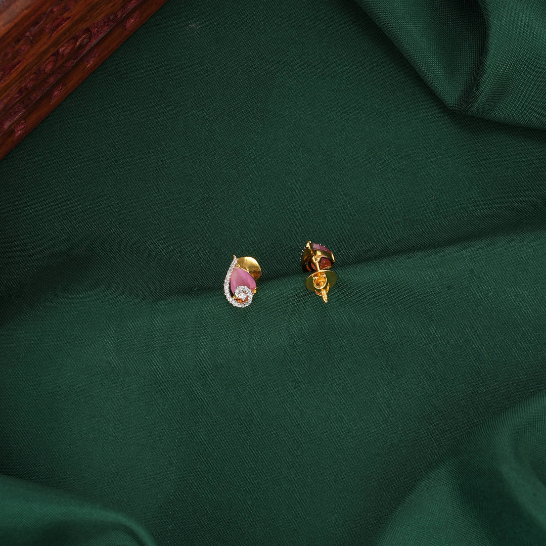 Shine Diamond Design Studs