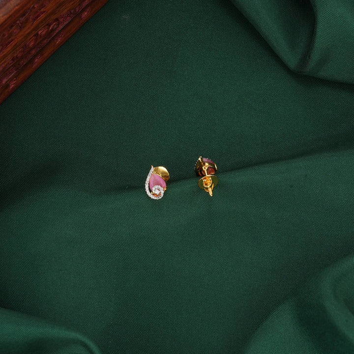 Shine Diamond Design Studs