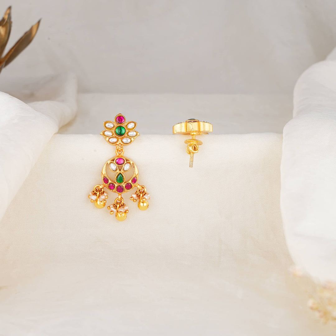 Eternal Charm Kundan Long Earrings