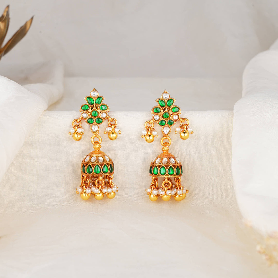Vivid Swing Kundan Jhumkas