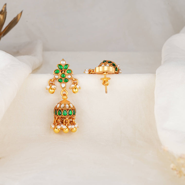 Vivid Swing Kundan Jhumkas