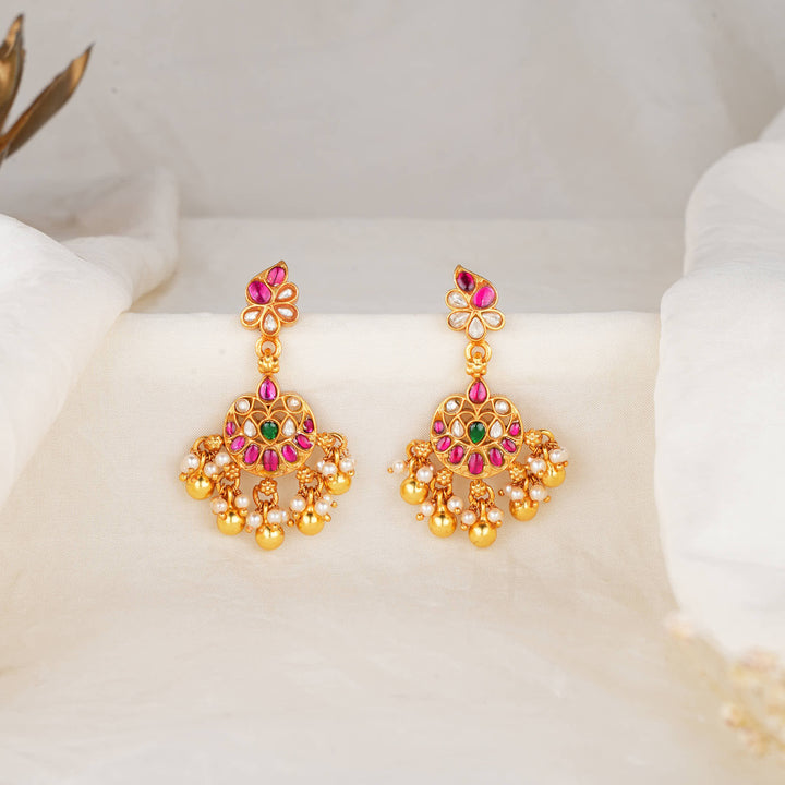 Authentic Kundan Long Earrings