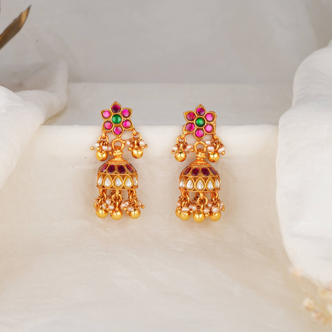 Flows with Radiance Kundan Jhumkas