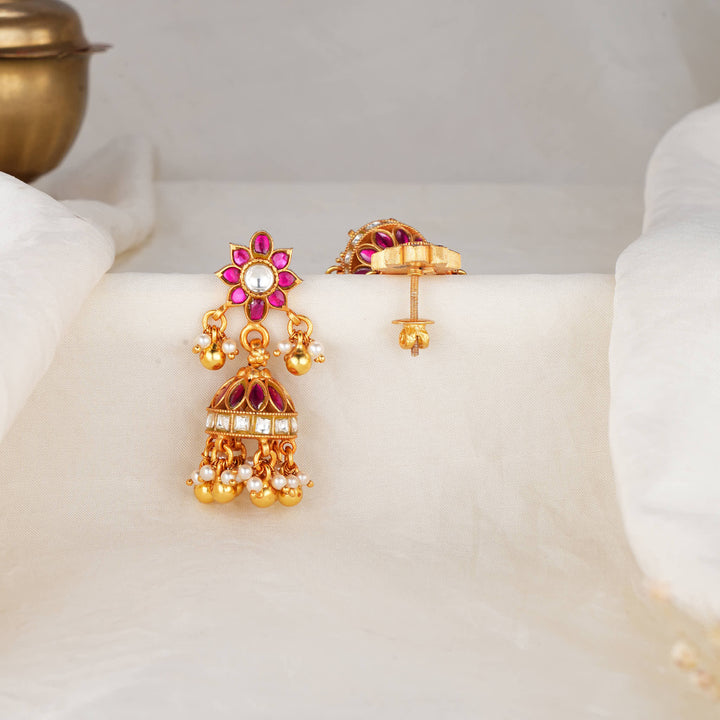 Swings with Charisma Kundan Jhumkas