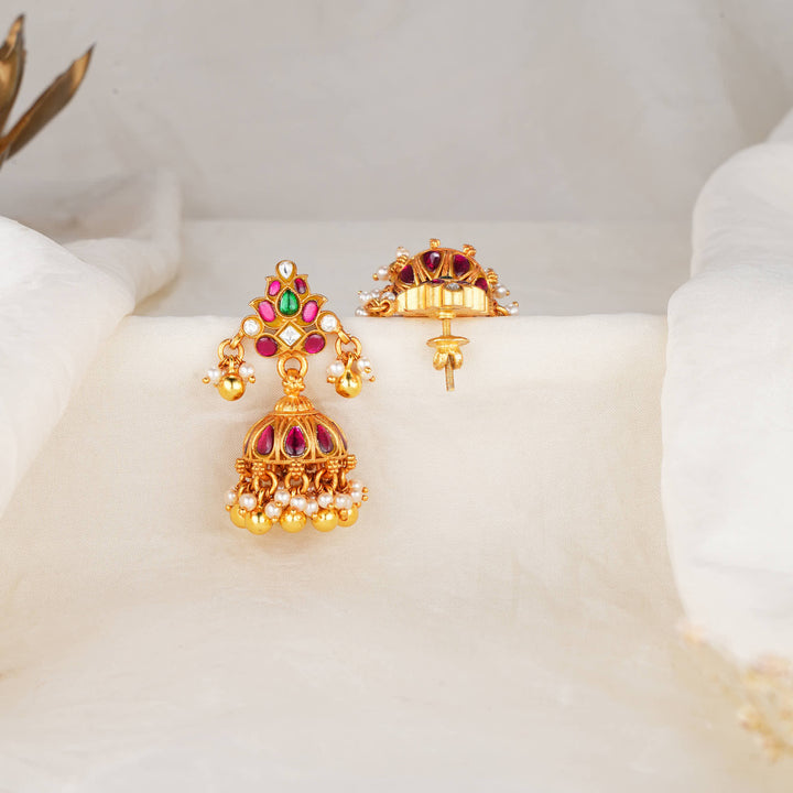 Vibrant Swings Kundan Jhumkas