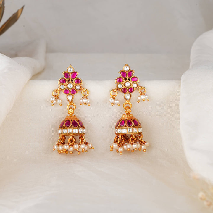 Royal Grace Kundan Jhumkas