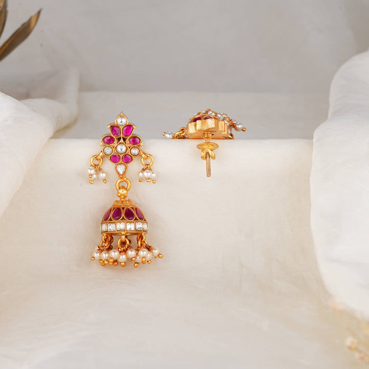 Royal Grace Kundan Jhumkas