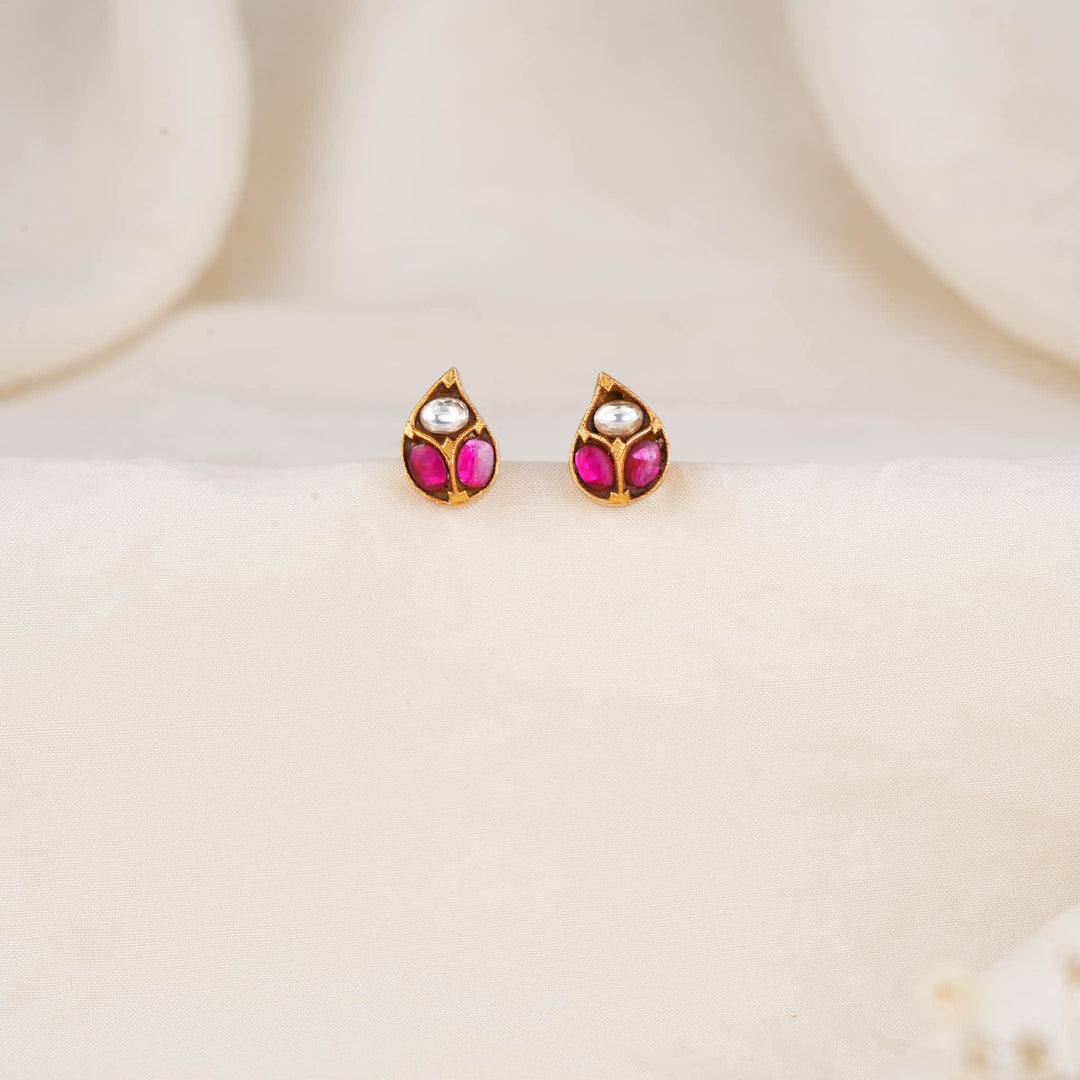 Dhansikha Kundan Studs