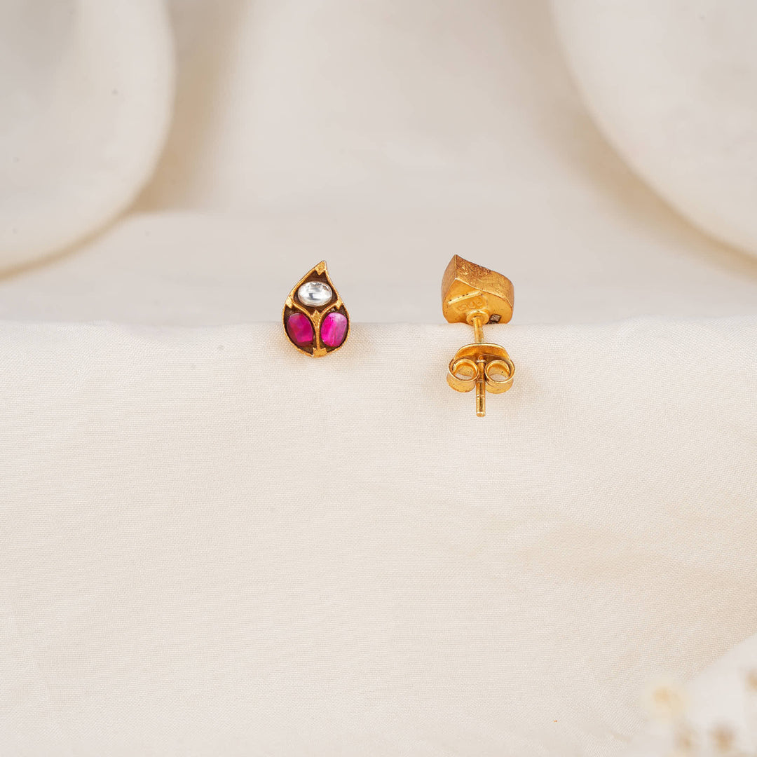 Dhansikha Kundan Studs