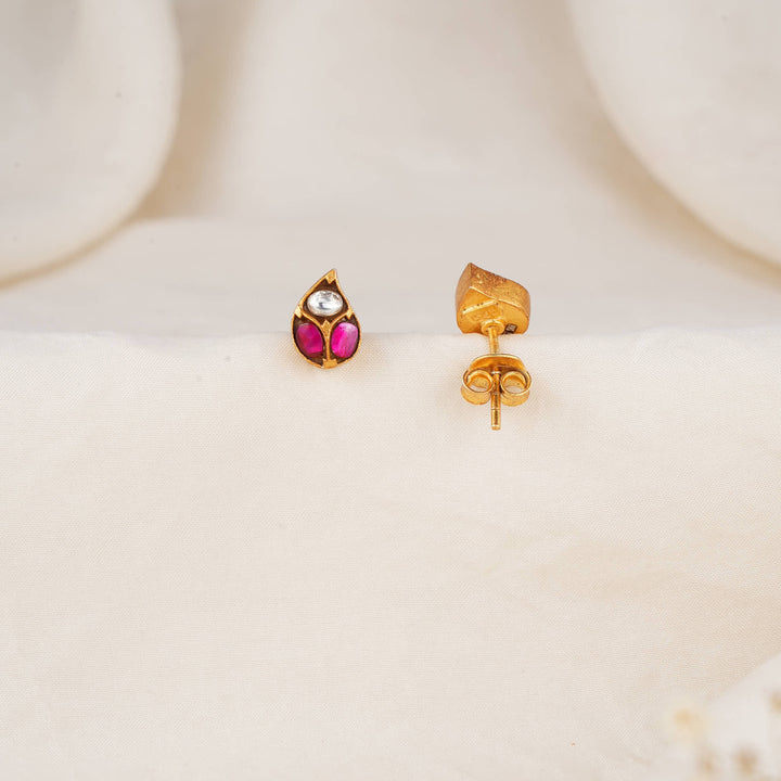Dhansikha Kundan Studs