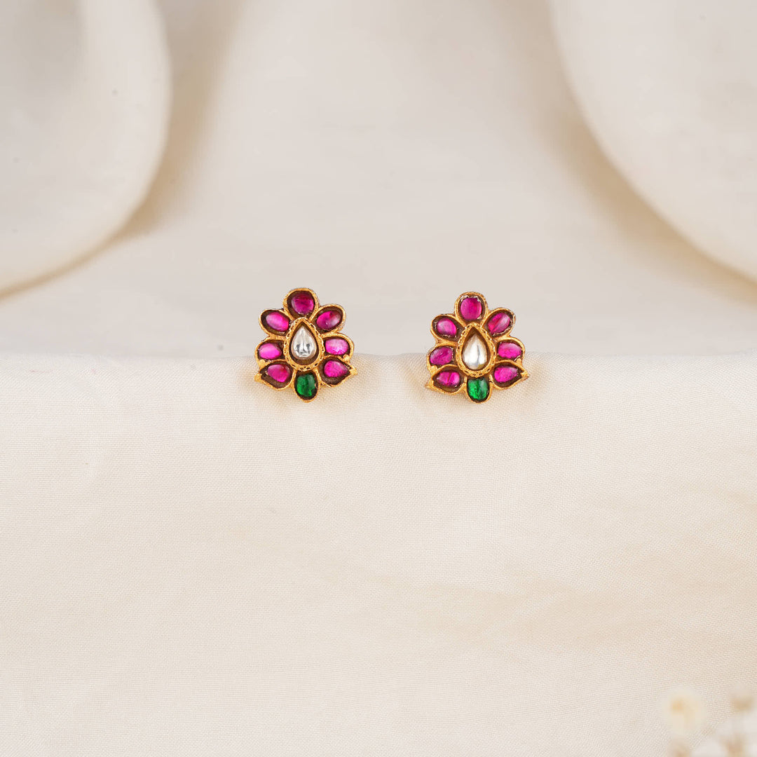 Petite Bloom Kundan Studs