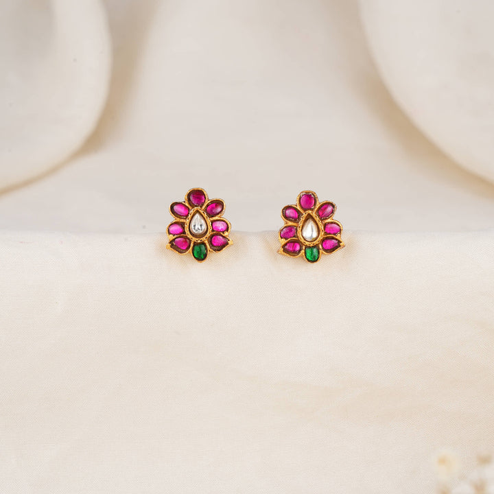 Petite Bloom Kundan Studs