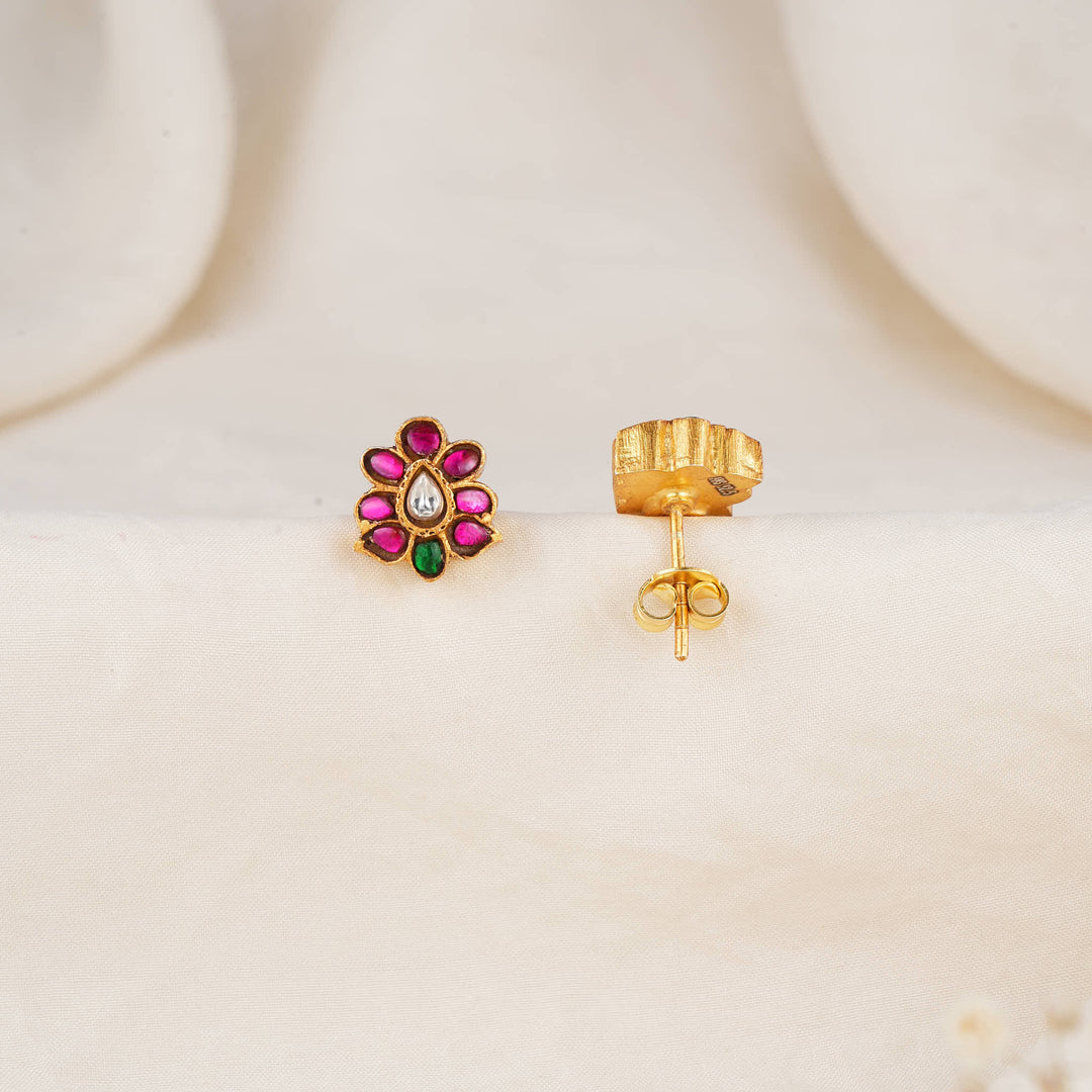 Petite Bloom Kundan Studs