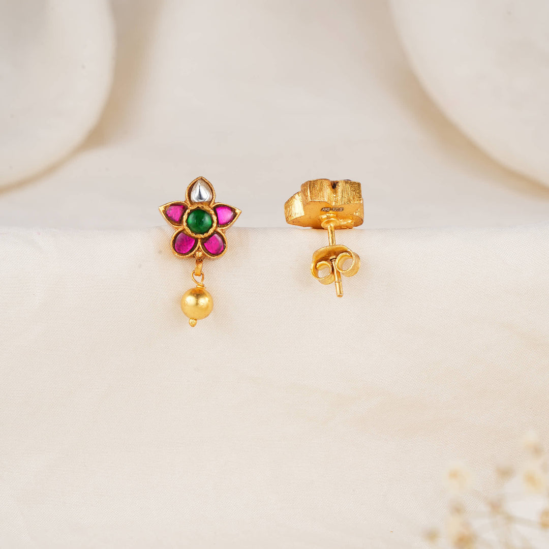 Dhakshoo Kundan Drops