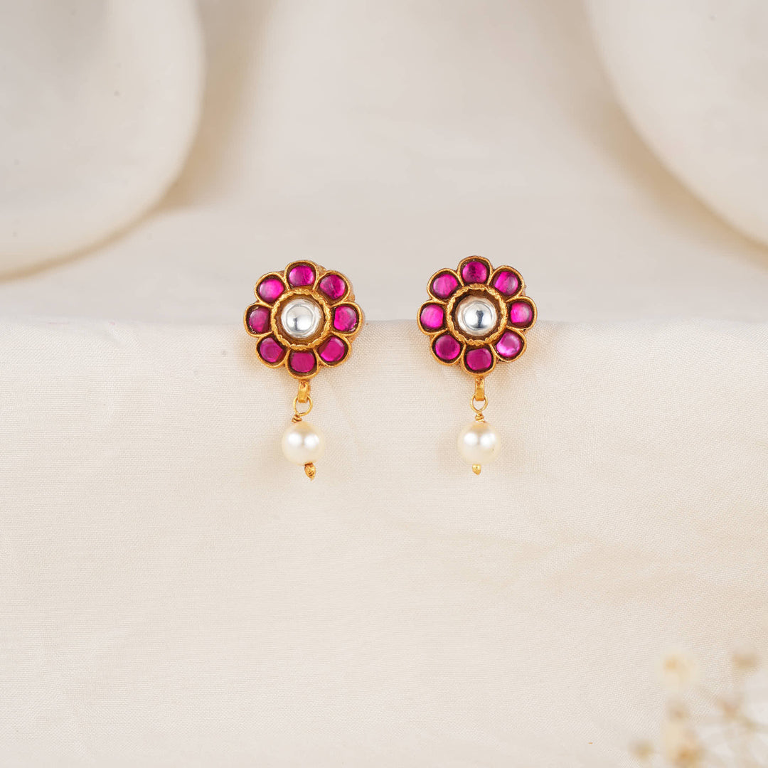 Blooming Kundan Drops