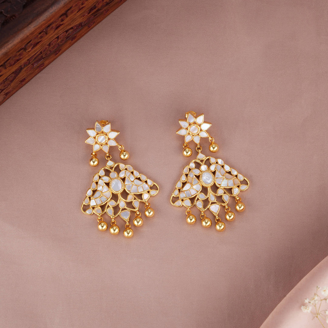Dazzling  Kundan Long Earrings
