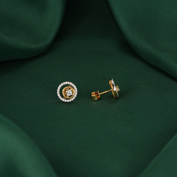 Versalin Diamond Design Studs