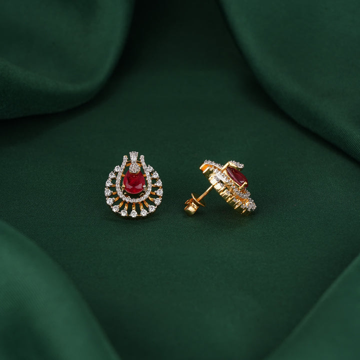 Binthikaa  Diamond Design Studs