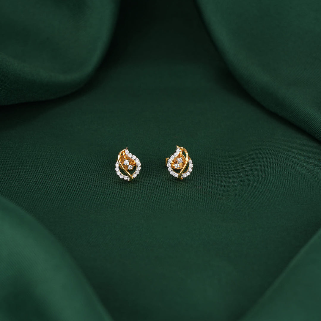 Cute Diamond Design Studs