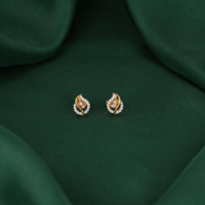 Cute Diamond Design Studs