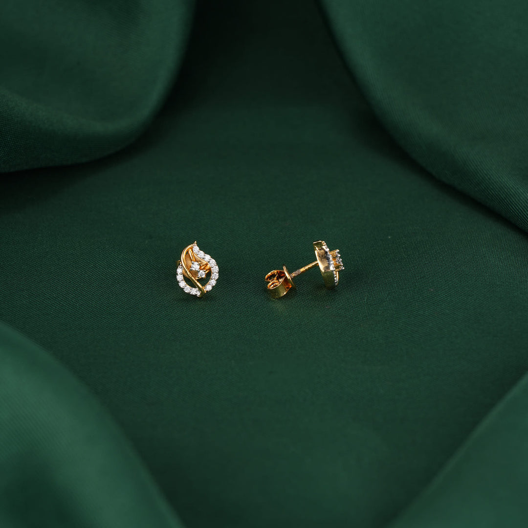 Cute Diamond Design Studs