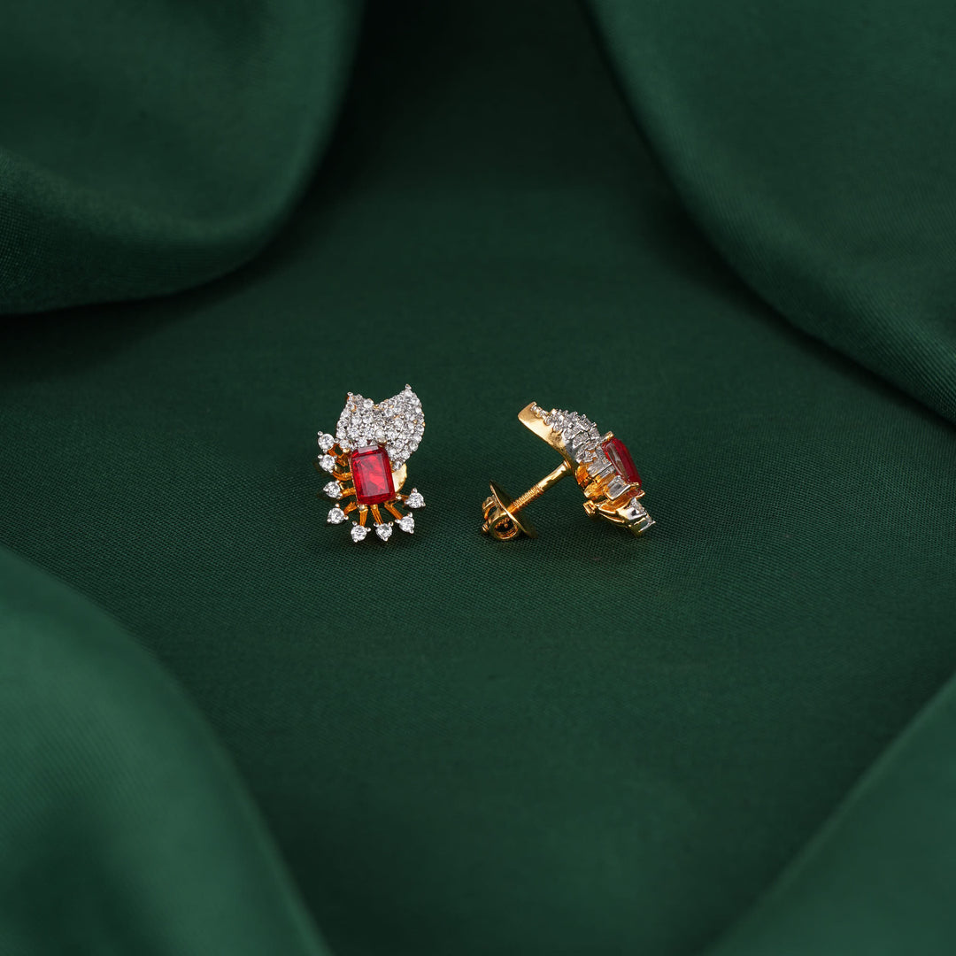 Preethikaa  Diamond Design Studs