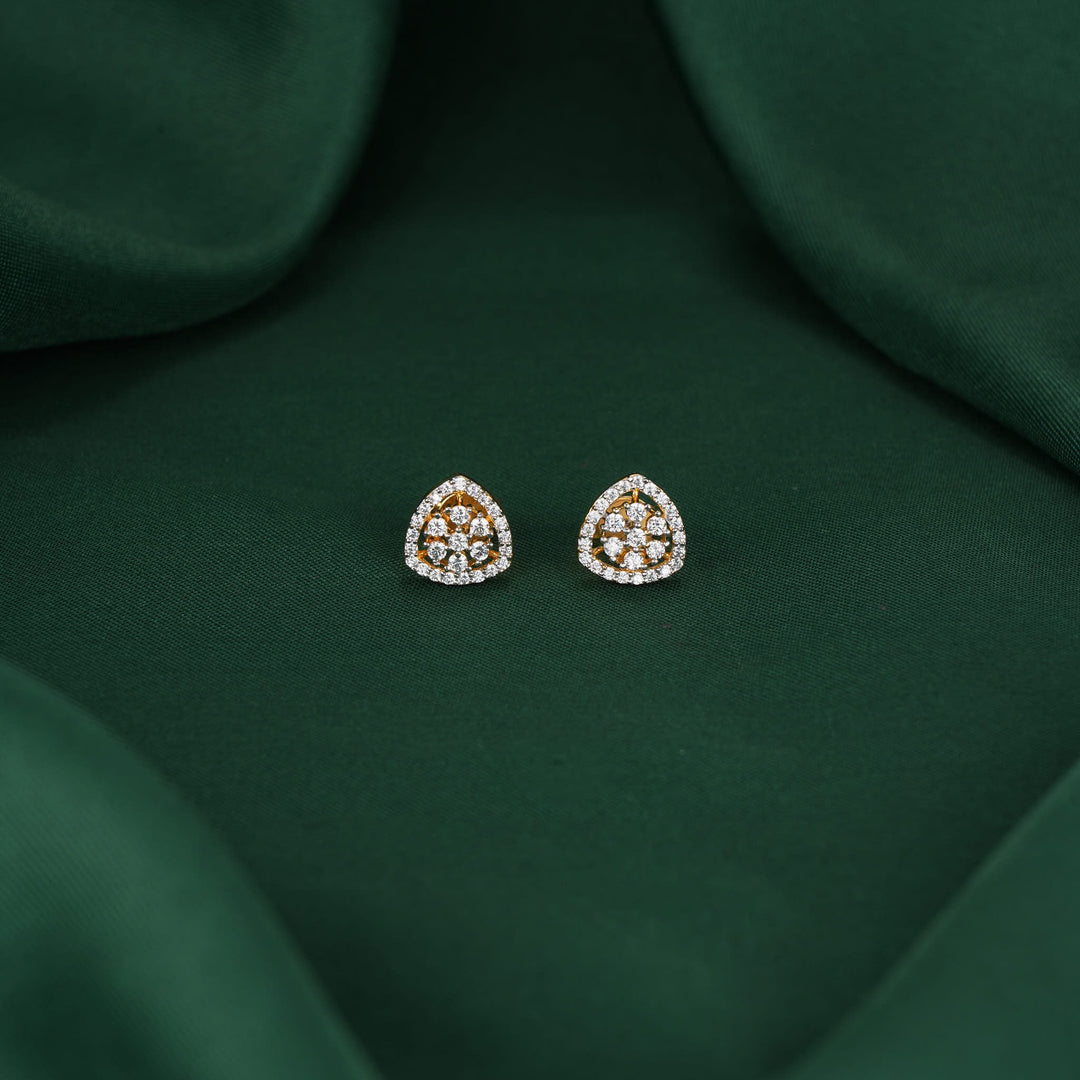 Zarikaa Diamond Design Studs