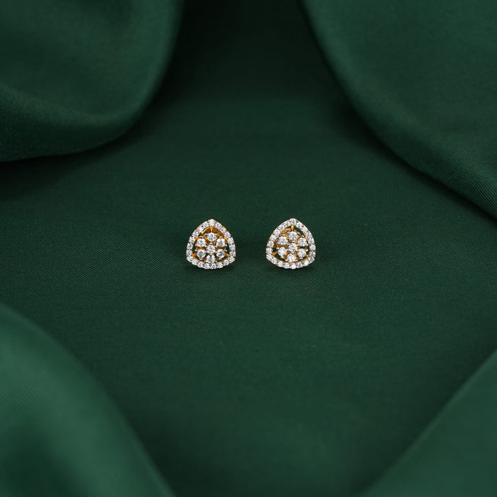 Zarikaa Diamond Design Studs