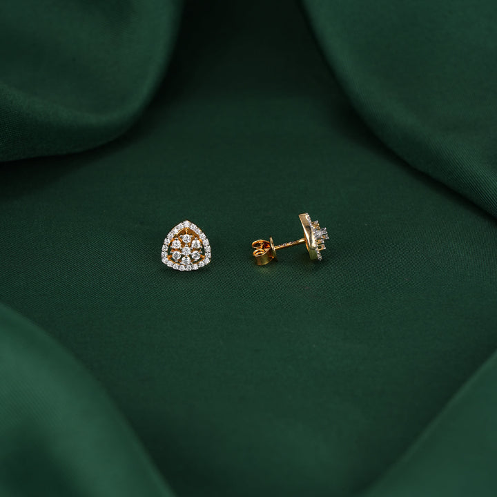 Zarikaa Diamond Design Studs