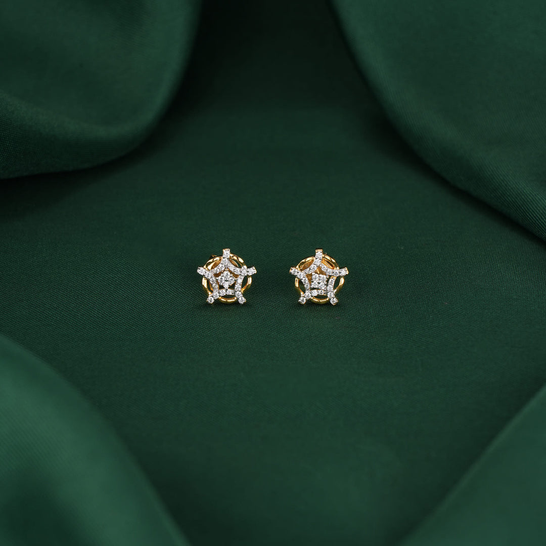 Shivanikaa Diamond Design Studs