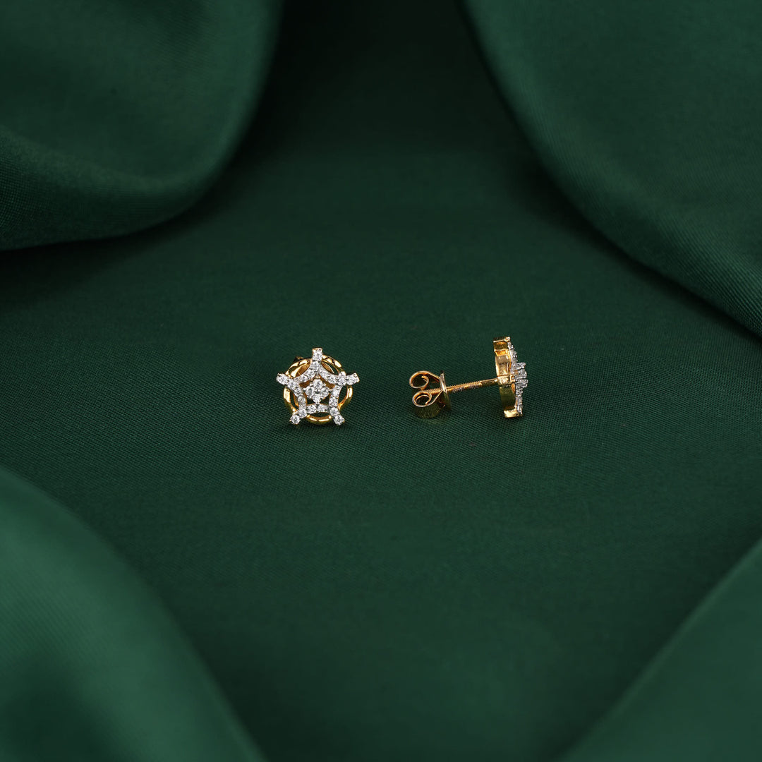 Shivanikaa Diamond Design Studs