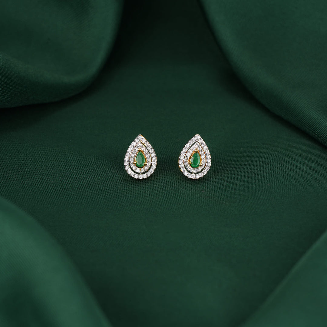 Mrinalini Diamond Design Studs