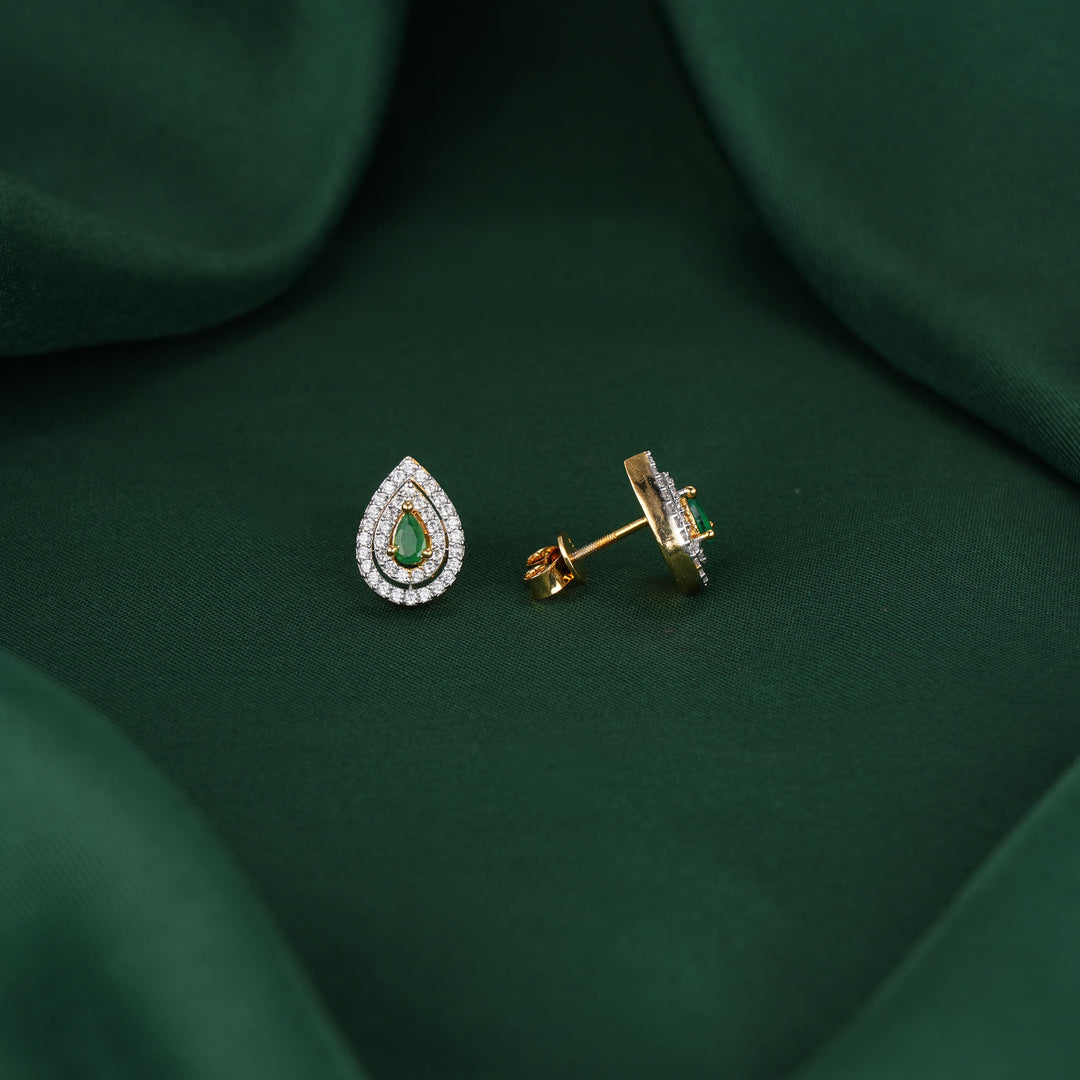 Mrinalini Diamond Design Studs
