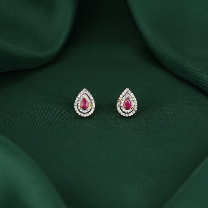 Shalini Diamond Design Studs