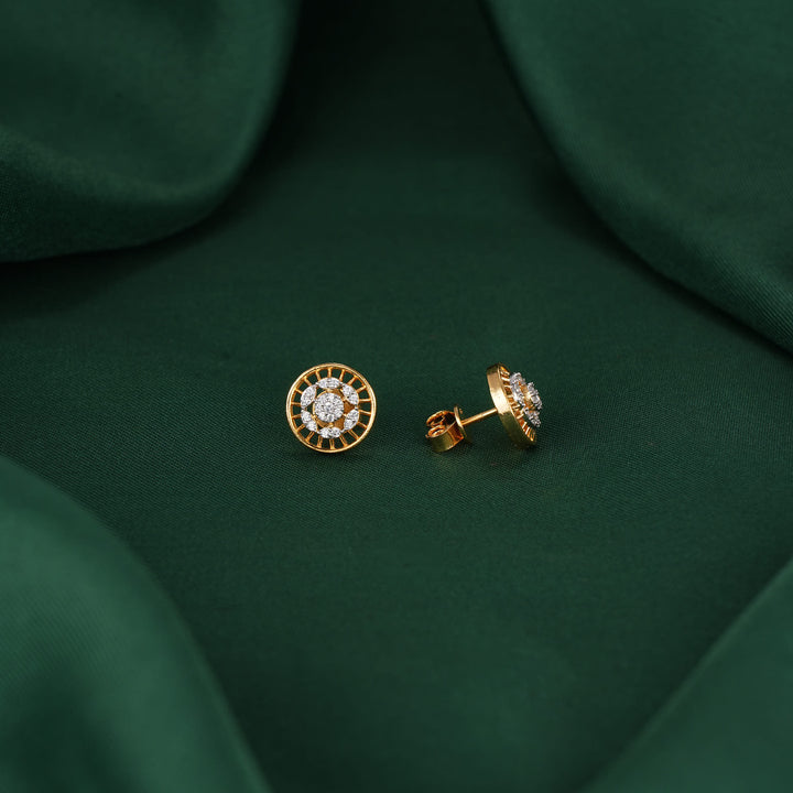 Charvikaa Diamond Design Studs