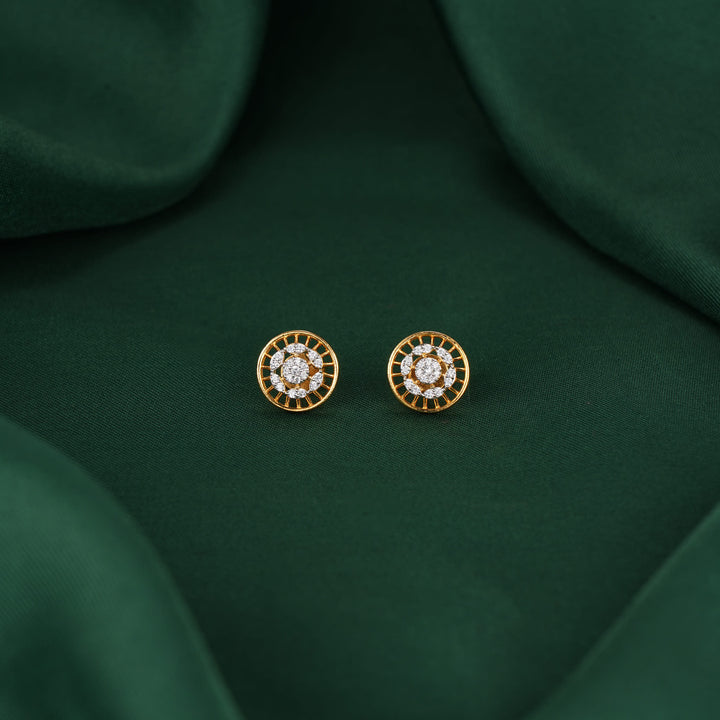 Charvikaa Diamond Design Studs