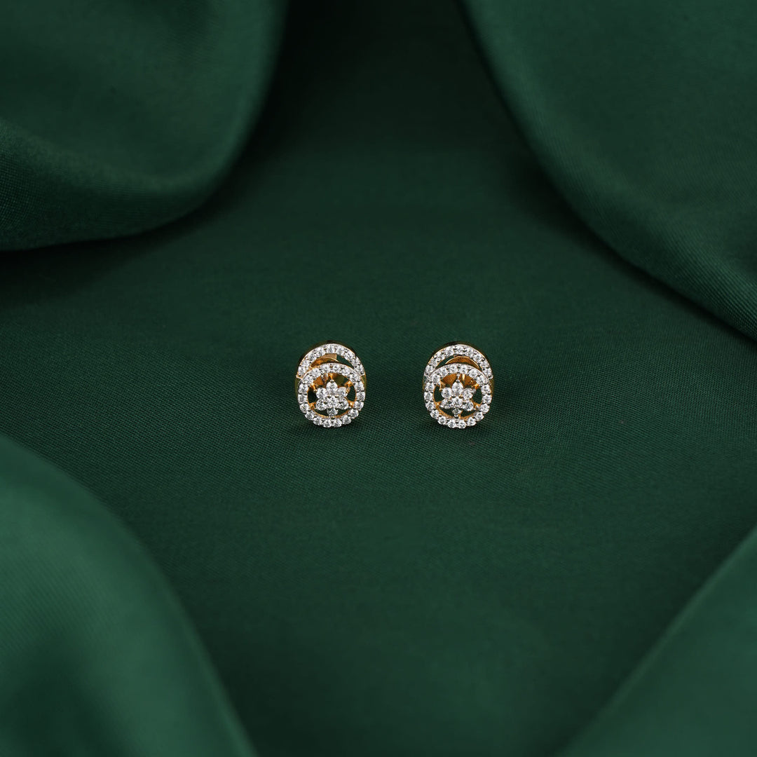 Dharini Diamond Design Studs