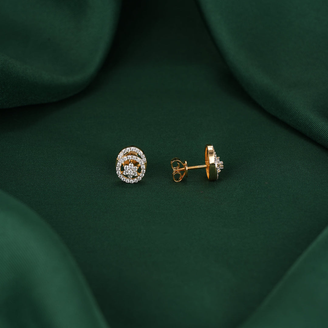 Dharini Diamond Design Studs