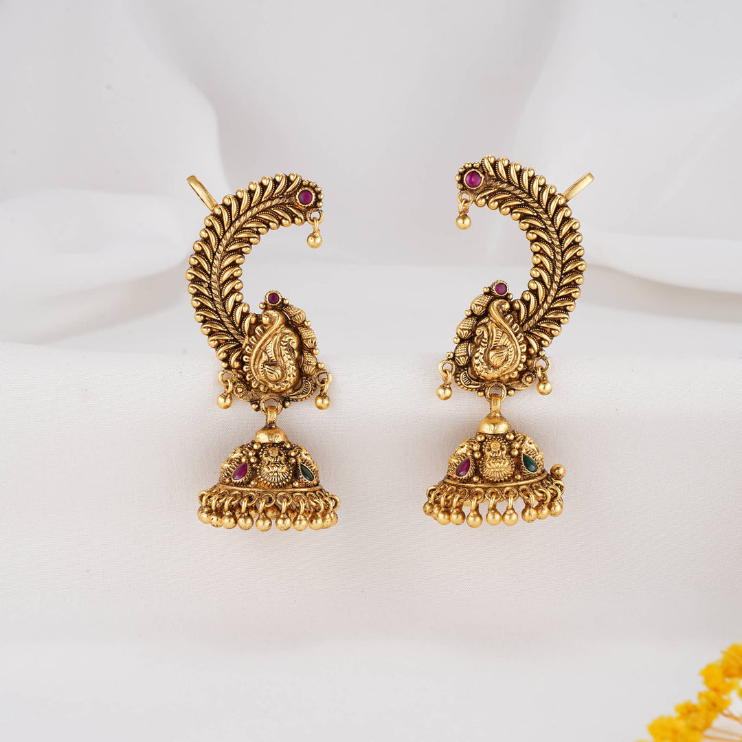 Finely Decorated Nagas Jhumkas