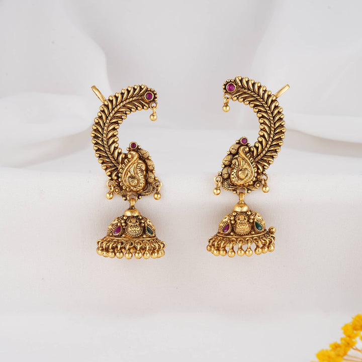 Finely Decorated Nagas Jhumkas