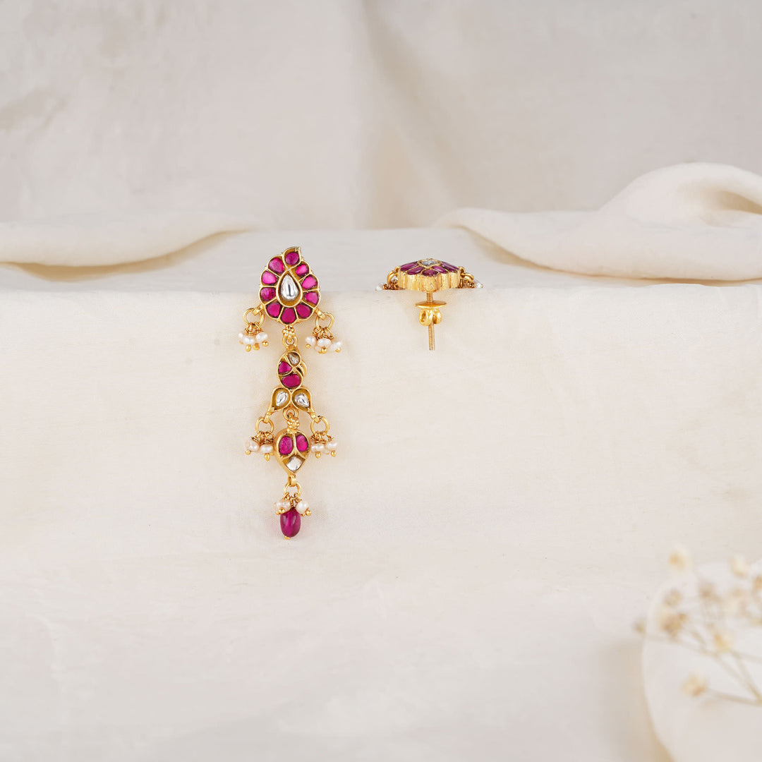 Majestic Kundan Long Earrings