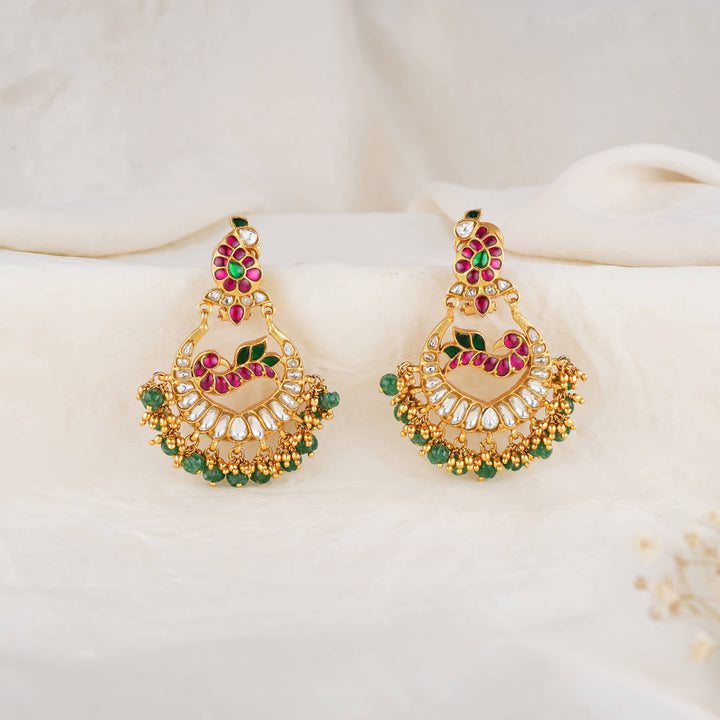 Brilliantly Vibrant Kundan Earrings