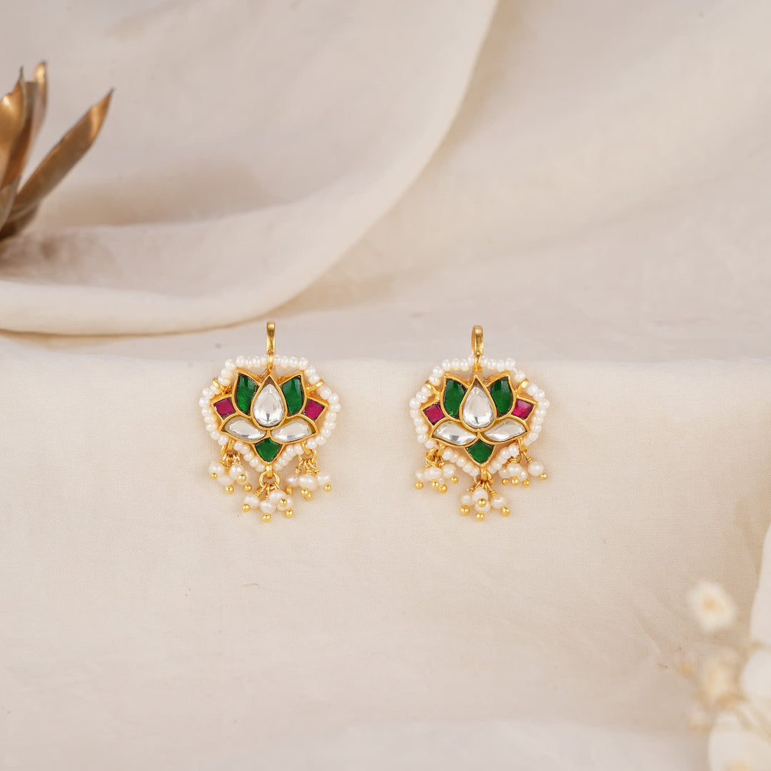 Lotus-Inspired Bugadi Earrings