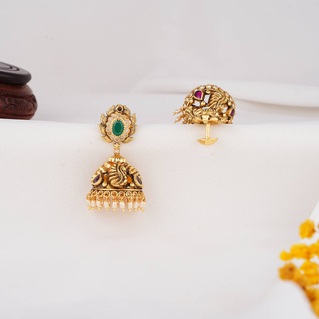 Impressively Crafted Nagas Jhumkas