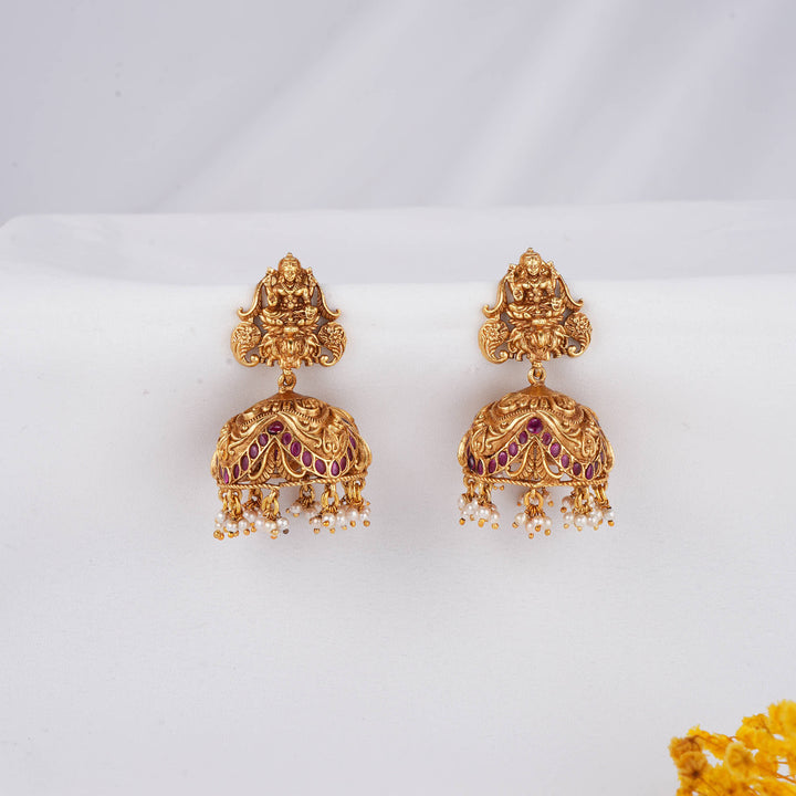 Bridal Look Nagas Jhumkas
