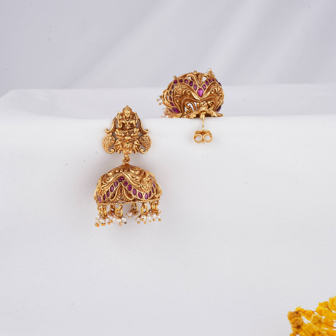 Bridal Look Nagas Jhumkas