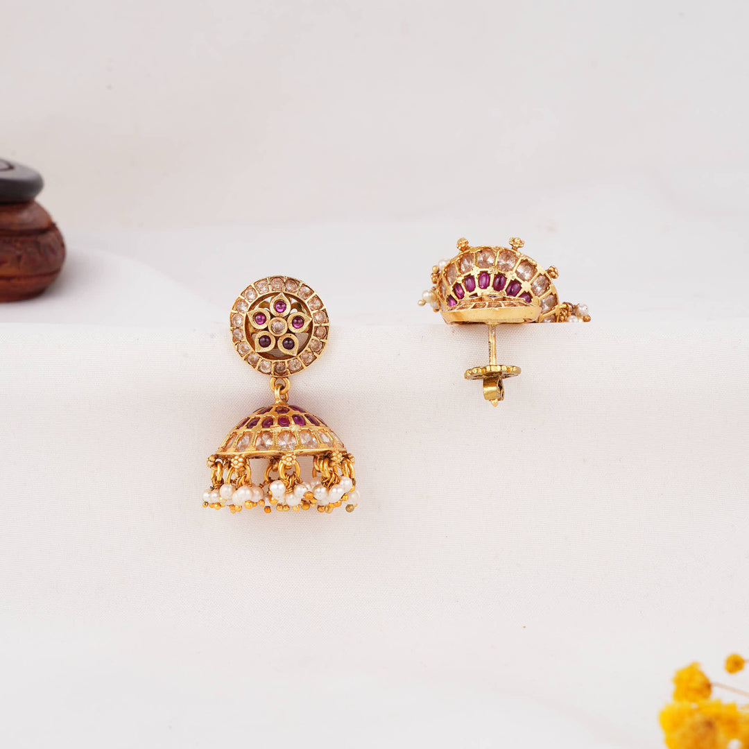 Swings with Shine Stone Jhumkas