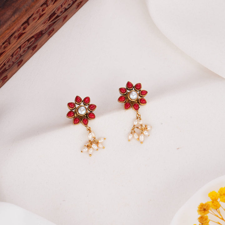 Floral Radiance Stone Drops