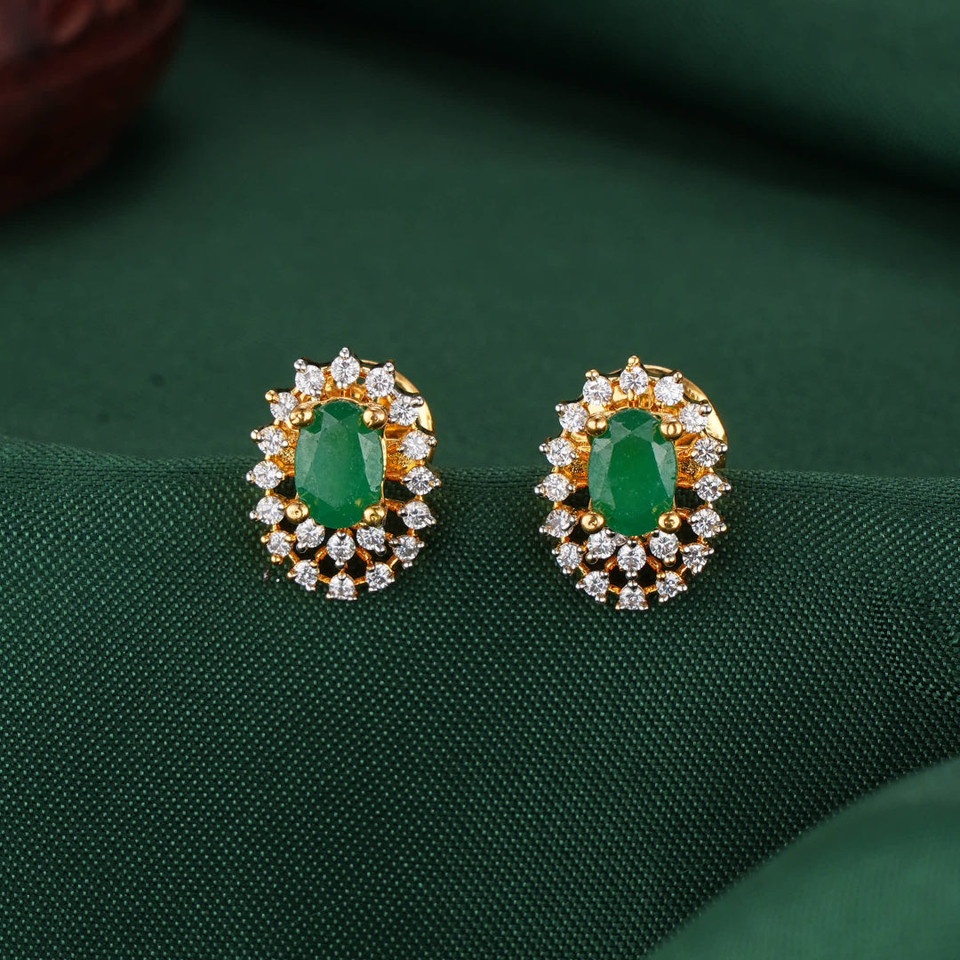 Shivanikaa Diamond Design Studs